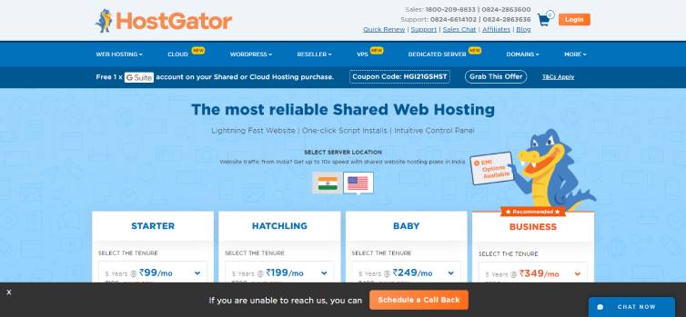 hostagator hosting