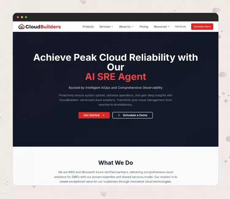 cloudbuilders website design service