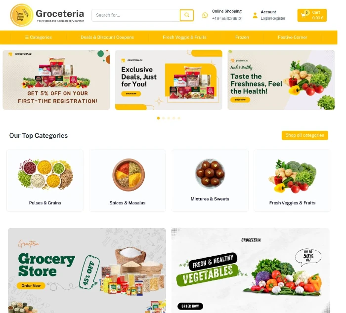 groceteria.eu - ecommerce development Pune