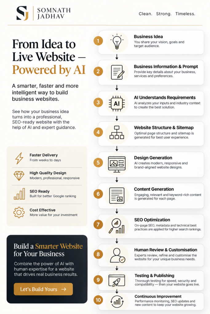 AI Website Development in 2026 : A Complete Guide to AI Website Builders, Benefits, Risks & Business Use Cases 2 AI Website Development