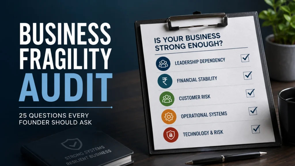 The Business Fragility Audit: 25 Questions Every Founder Should Ask 1 Business Fragility Audit