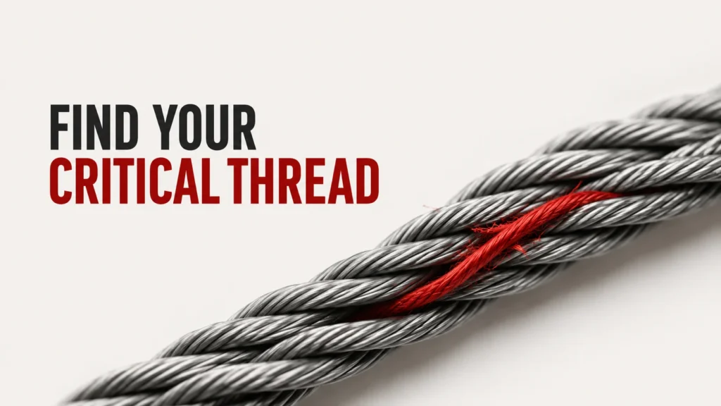 Every Business Has One Critical Thread. Have You Found Yours? 1 Critical Thread in Business