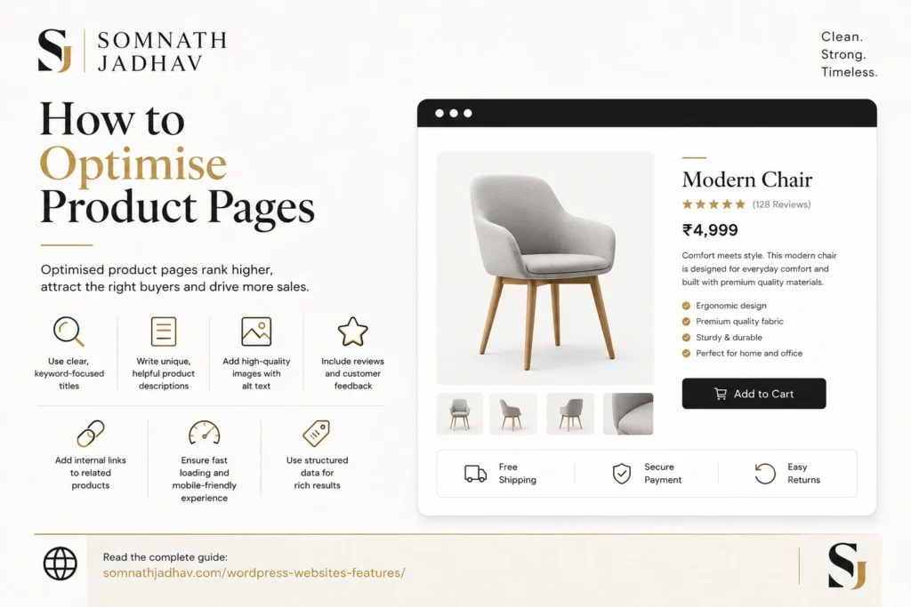 optimise woocommerce product pages