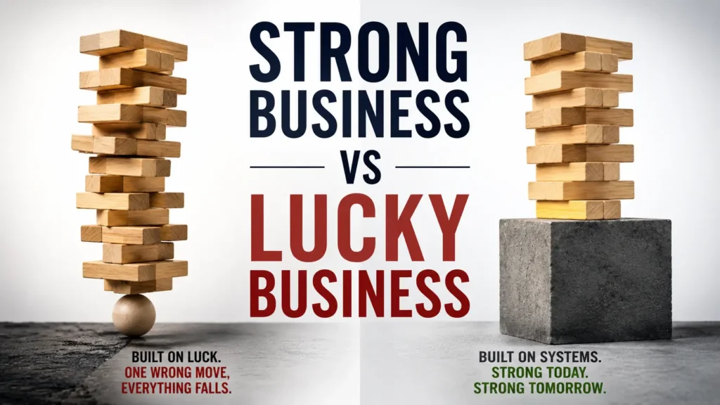 The Difference Between a Strong Business and a Lucky Business 1 Strong Business vs Lucky Business